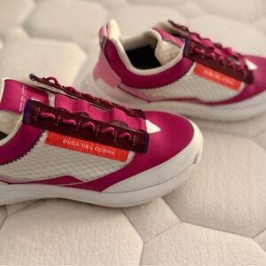 Duca Del Cosma Pink and White Women's Shoes